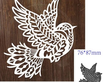 Bodhi2000 Metall-Schablone Für Scrapbooking – Vogelform Zum Prägen Und Stanzen