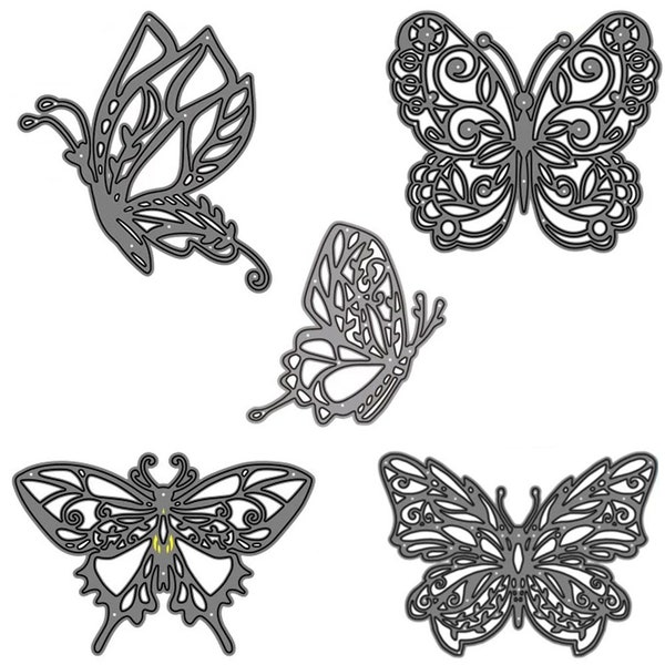 Large Butterfly Dies, Butterfly Die Set, Butterfly Dies for Card Making, Metal Cutting Die Butterfly, DIY Scrapbooking, Butterfly Stencil