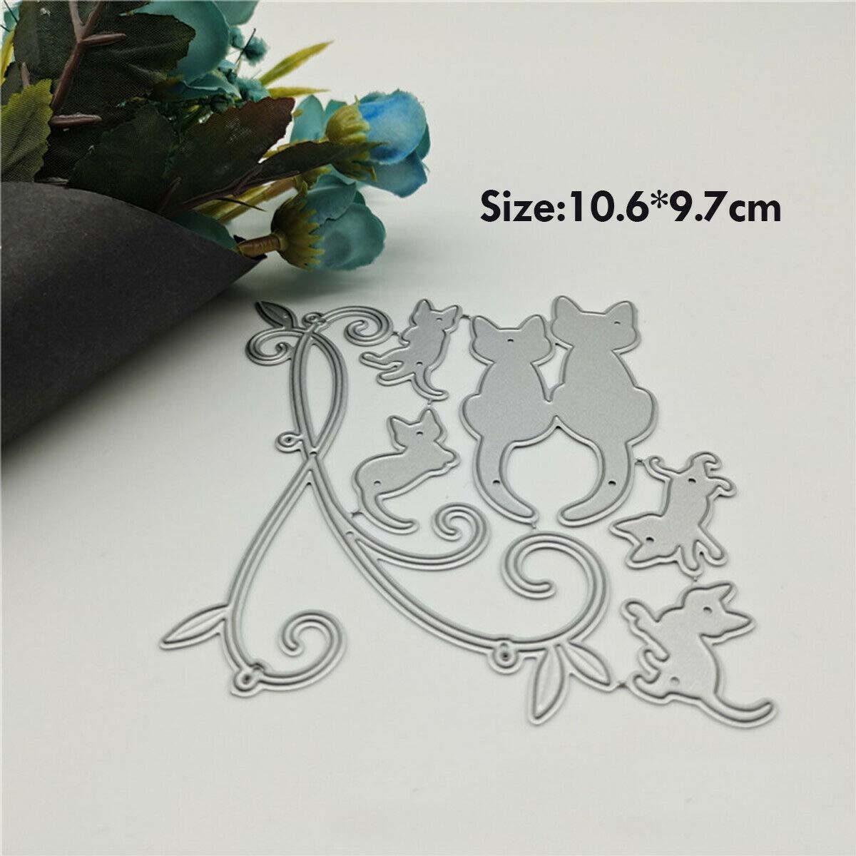 Craft Metal Cutting Dies Cut Die Mold Animal Cat Family Decoration ...