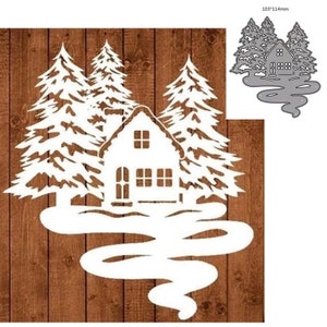 Craft Metal Cutting Dies cut die mold Winter house decoration Scrapbook paper craft knife mould blade punch stencils dies