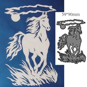 Handwerk Metall schneiden stirbt geschnitten Druck Form Prairie Pferd Dekoration Scrapbook Papier Handwerk Messer Form Klinge Stempel Schablonen stirbt