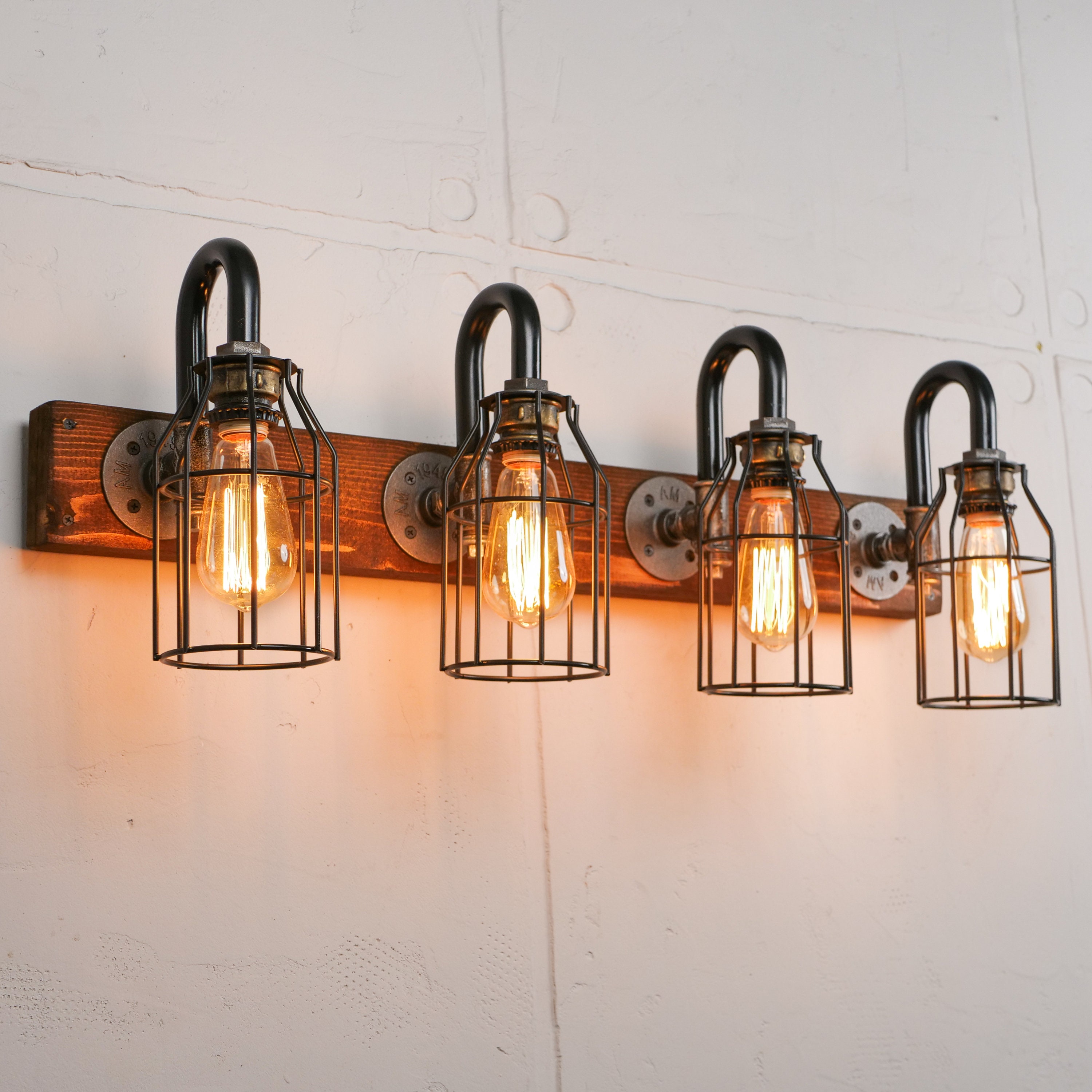 Bathroom Vanity Light 4 Cages Wall Light Fixture 32 Wall Sconce - Etsy