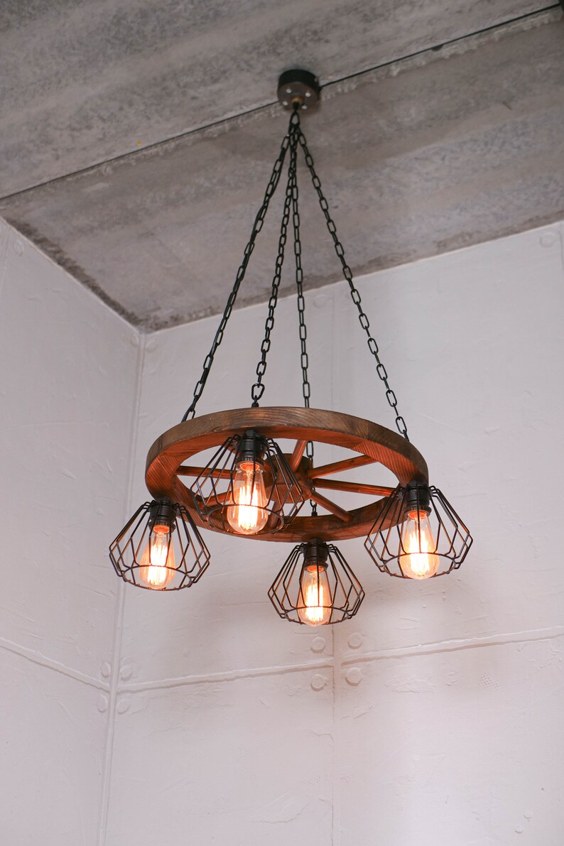 Ceiling Light Fixtures Wood Large 2-Tier Pendant Light Fixture 16