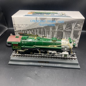 Vintage Crescent 1925 Locomotive Train Telephone Novelty Phone / 1997 image 1