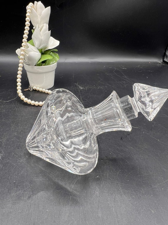 Vintage Stuart Crystal Linear Pattern Crystal Cut… - image 1