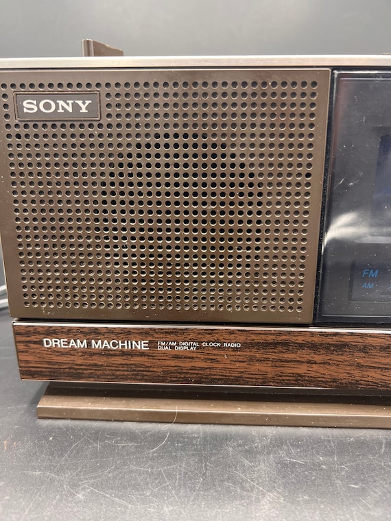 Vintage 80's Sony ICF-C21W AM/FM Alarm Clock Radio Dream Machine