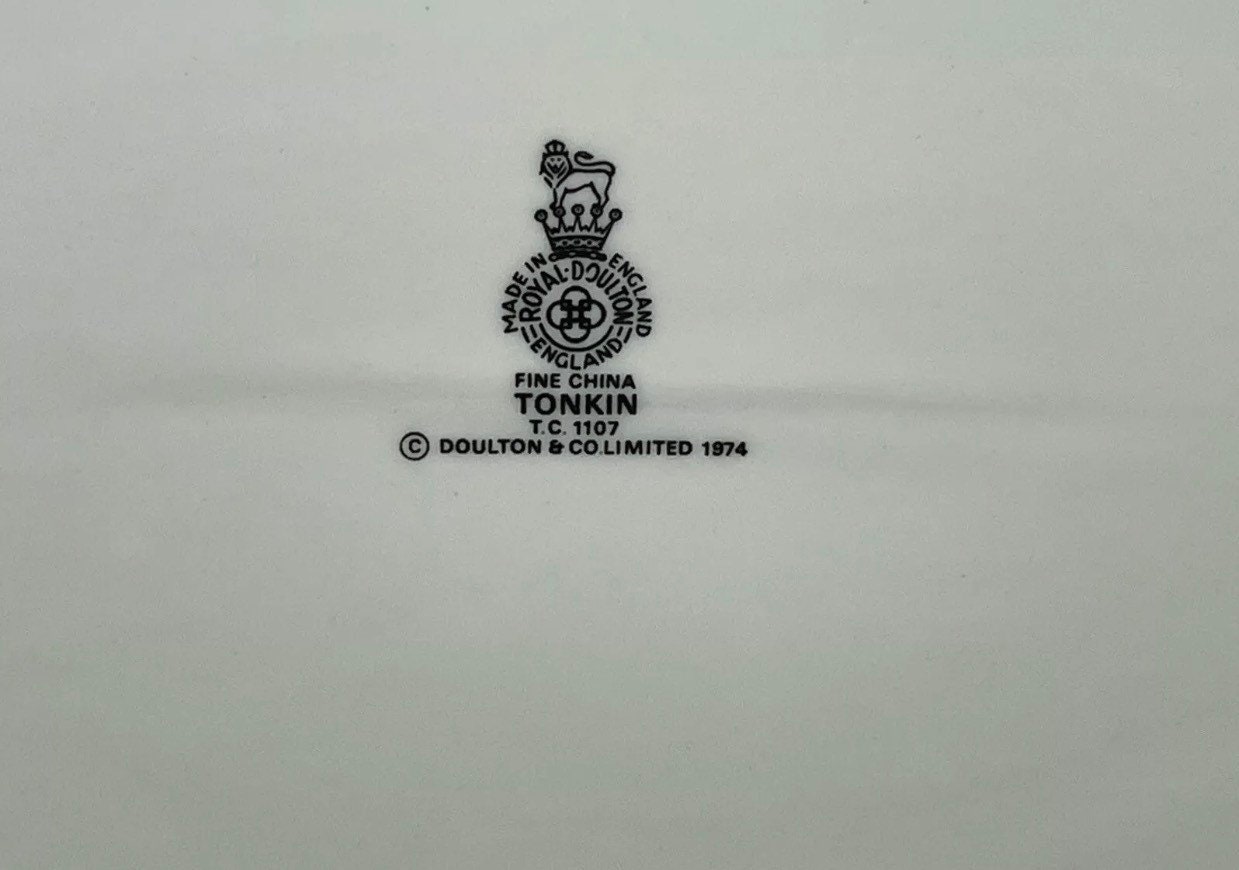 Vintage Royal Doulton China TONKIN 13 1/4 Chop Serving Etsy