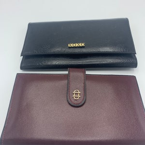 Vintage wallet XOXO , leather Cowhide , glitter ap 9
