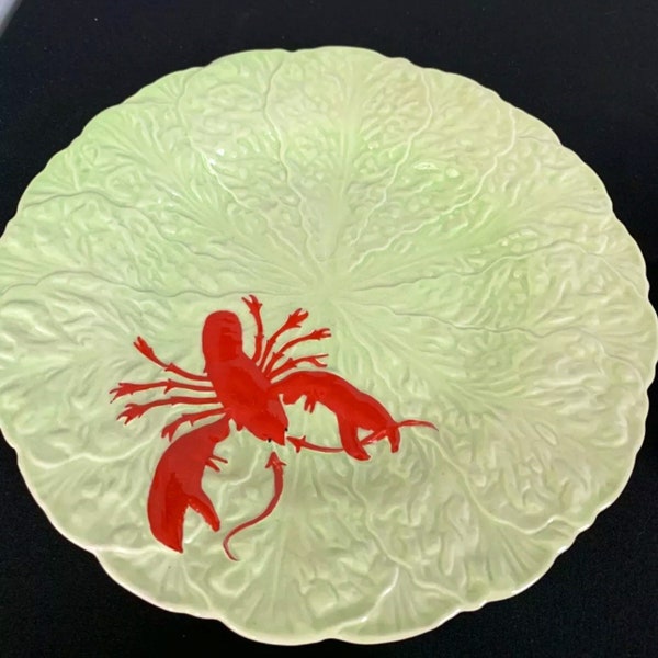 Antique Carlton Ware lobster cabbage WARE 9”Plate Australian design (circa 1920)