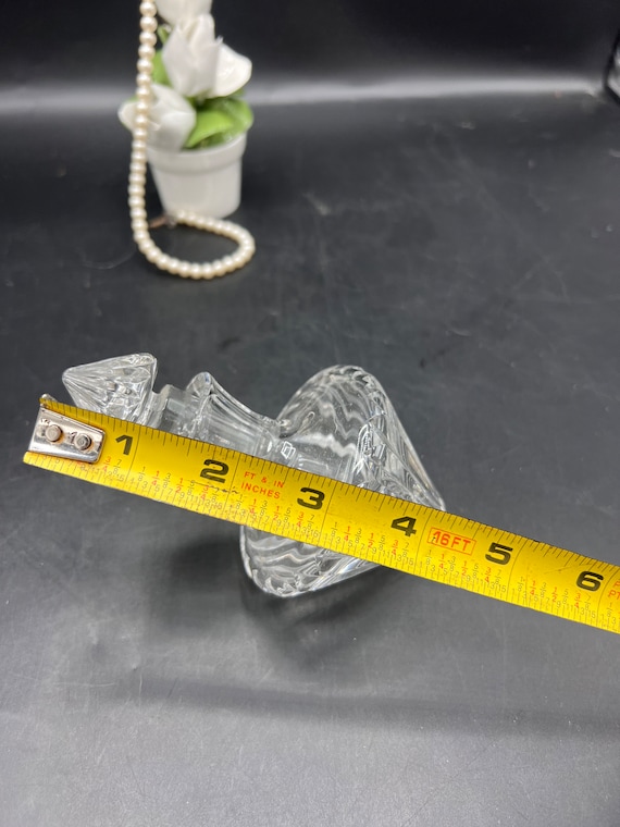 Vintage Stuart Crystal Linear Pattern Crystal Cut… - image 8