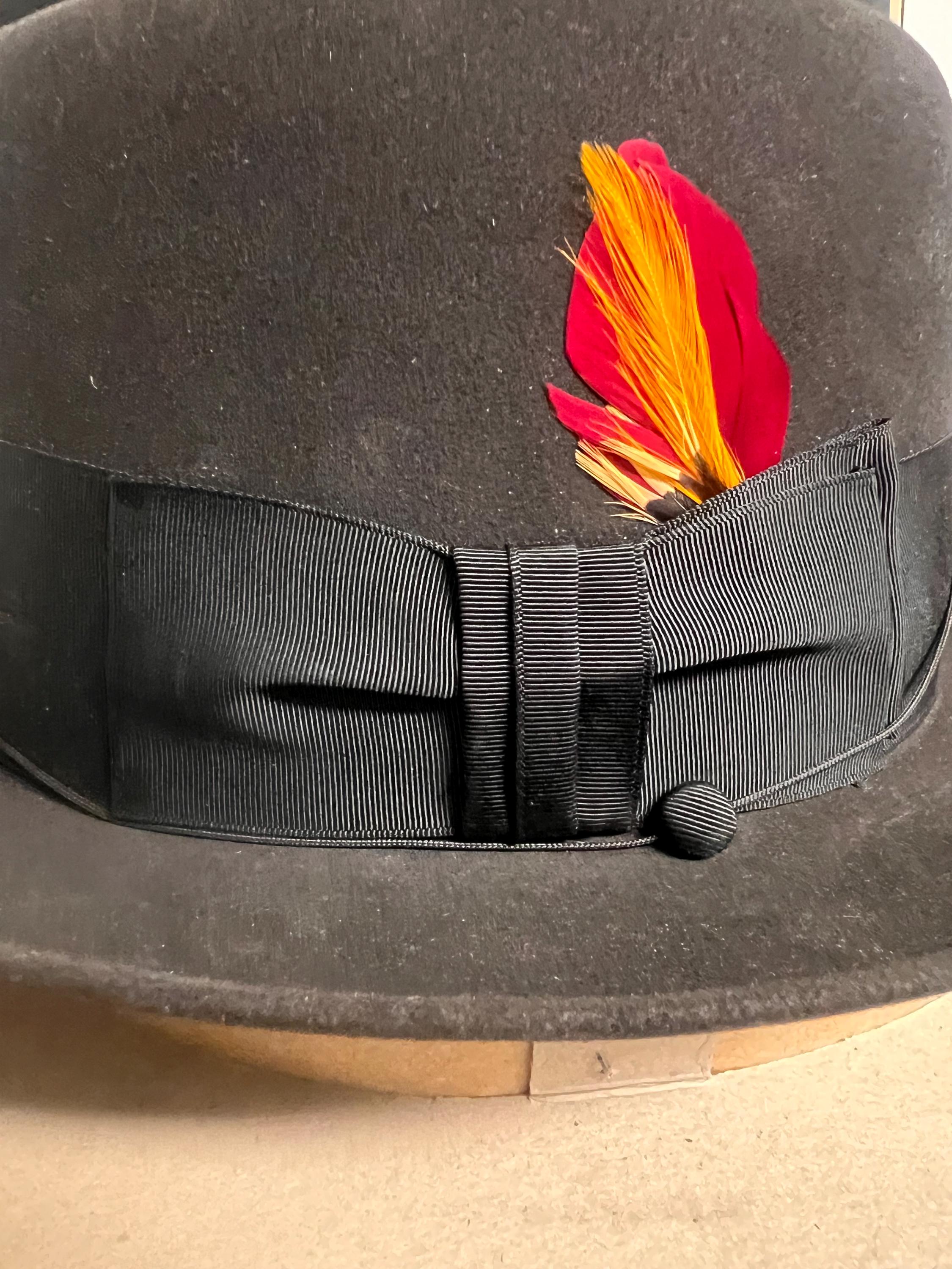 ※ tama　VINTAGE DOBBS HAT Vintage Dobbs Fedora Hat Brown With Feather Fifth Avenue New