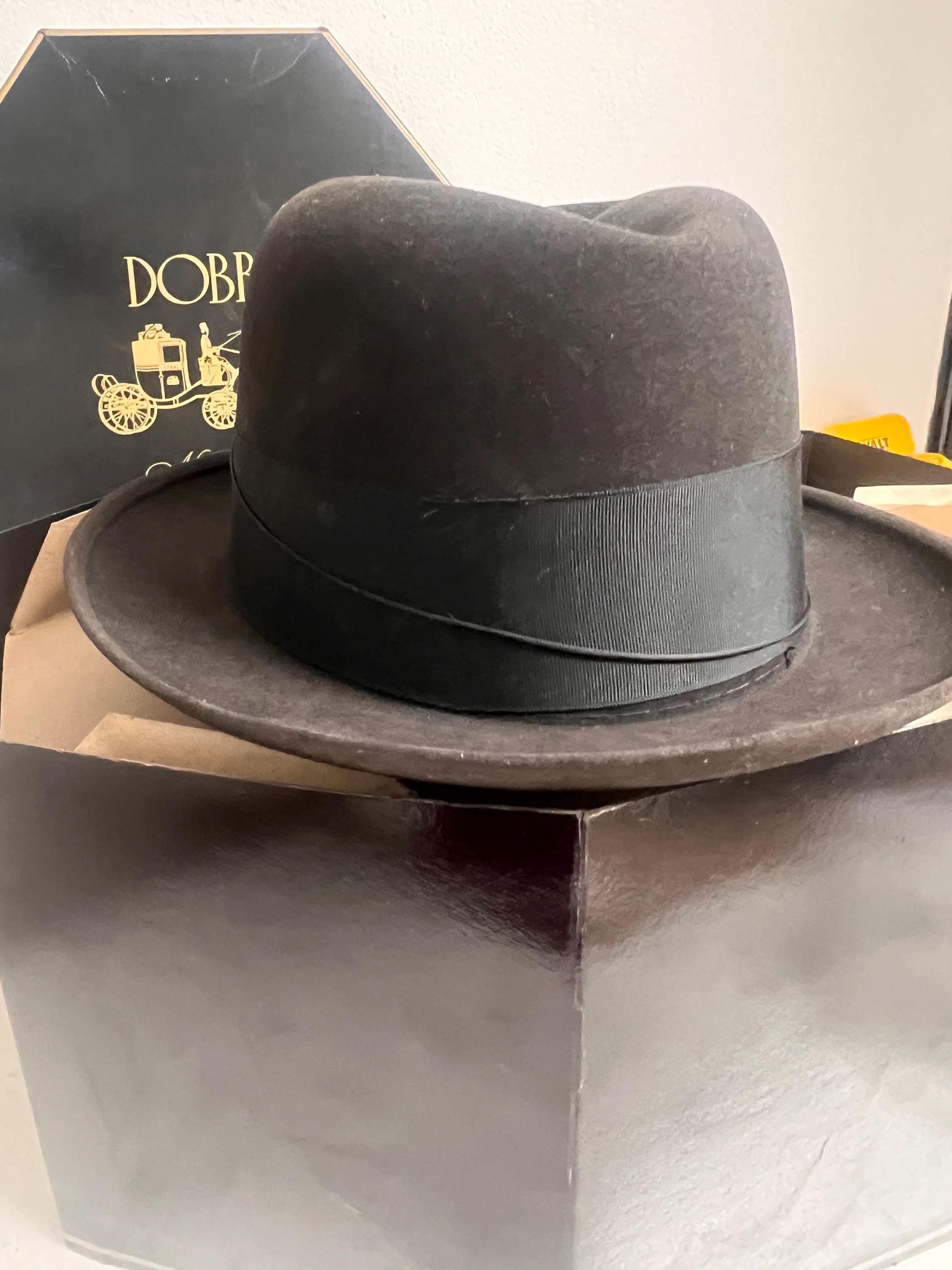 Vintage Dobbs Fedora Hat Fifth Avenue New York W/ Hat Box