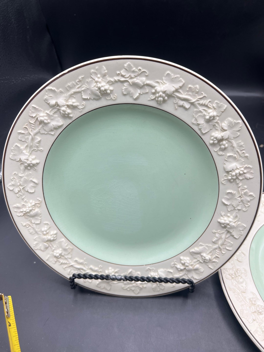 Antique Mint Green WEDGWOOD Etruria Embossed White Grape Design Etsy