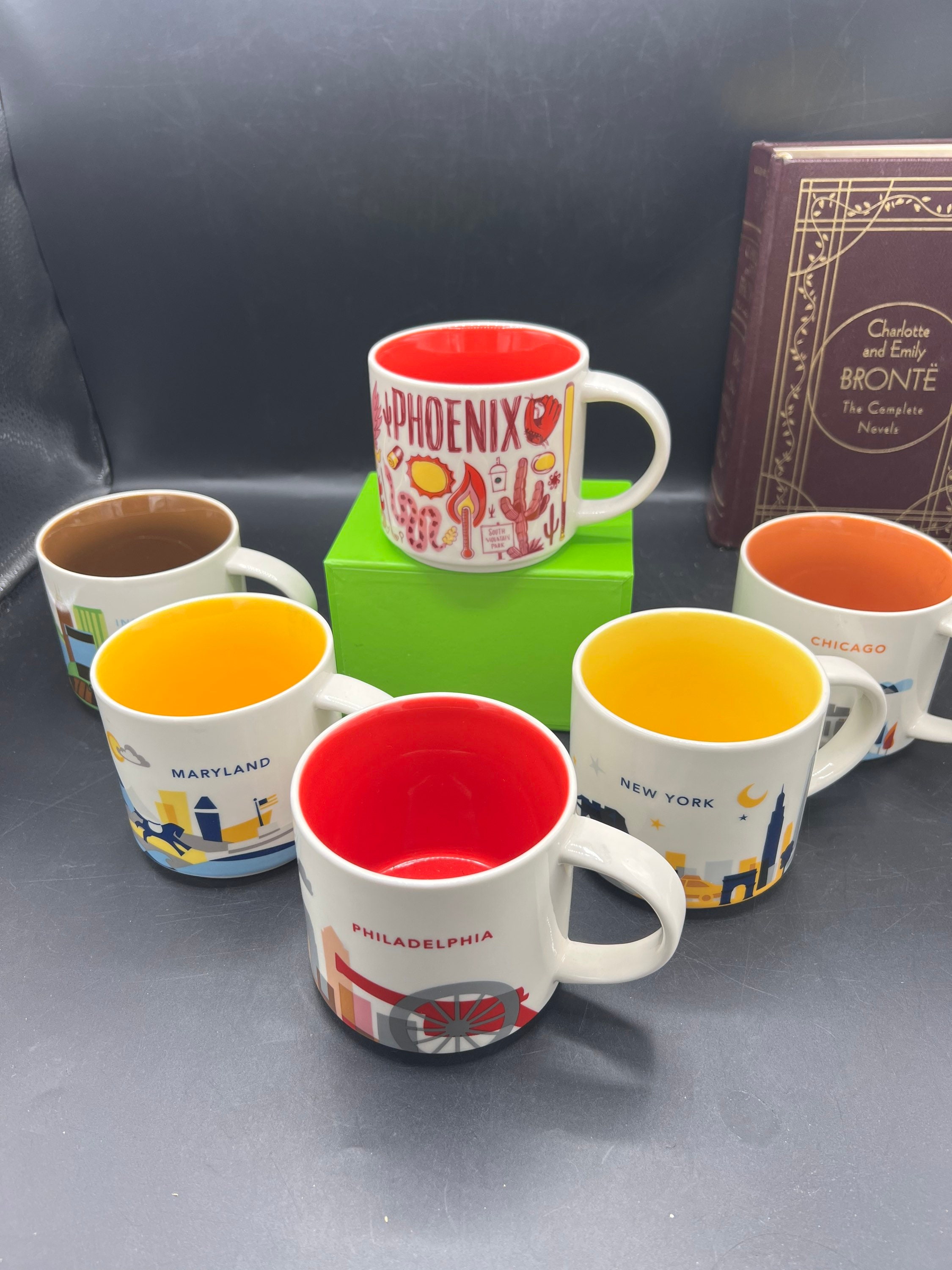 237ml/8oz Starbucks New York Ceramic Cup with Coaster Gift Box