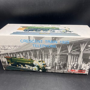 Vintage Crescent 1925 Locomotive Train Telephone Novelty Phone / 1997 image 4