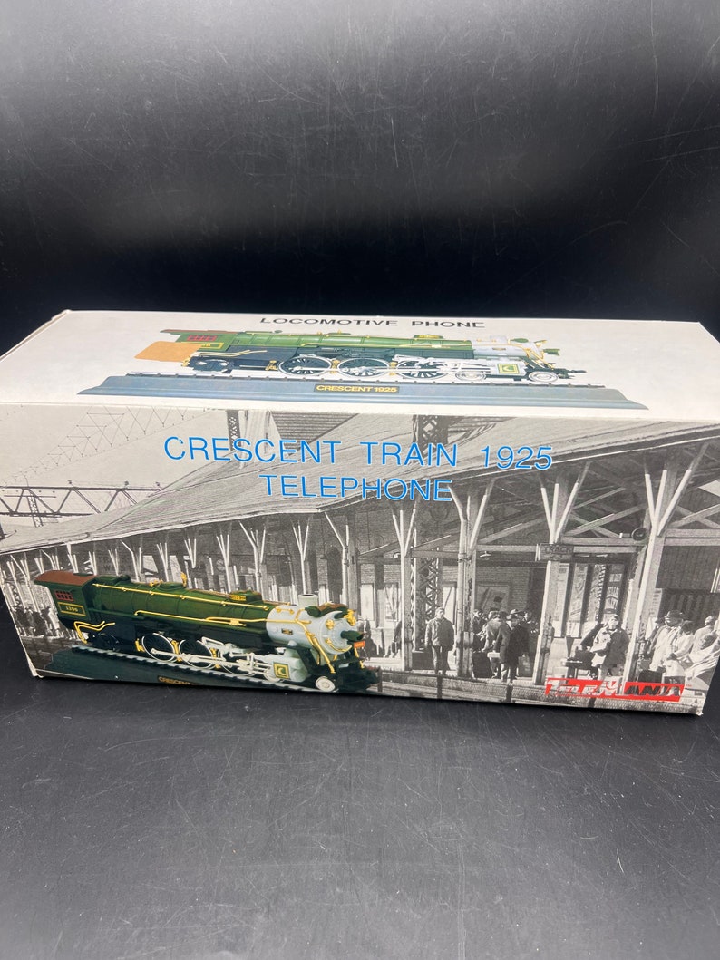 Vintage Crescent 1925 Locomotive Train Telephone Novelty Phone / 1997 image 4