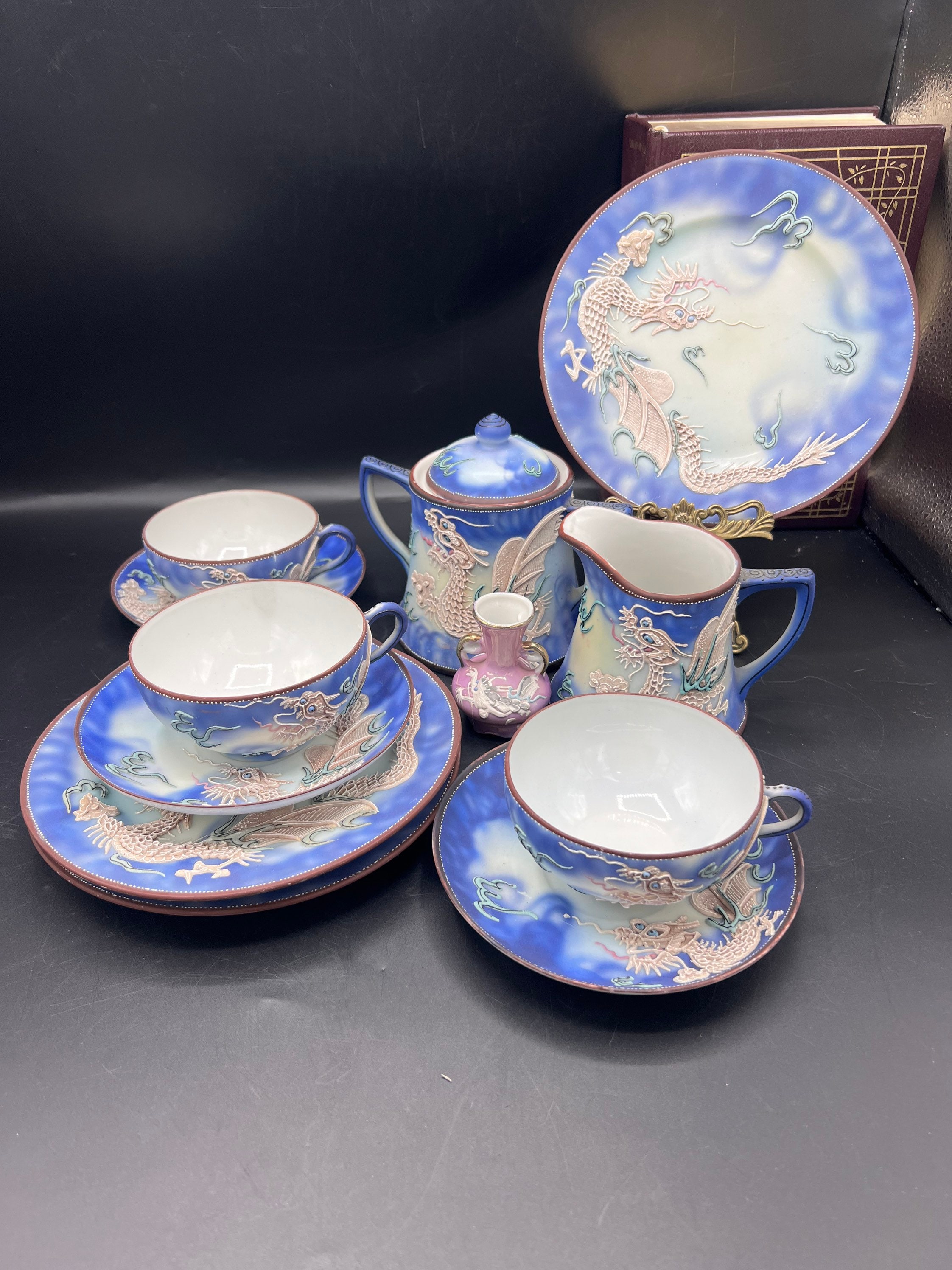 Dragon tea set has interesting form, history