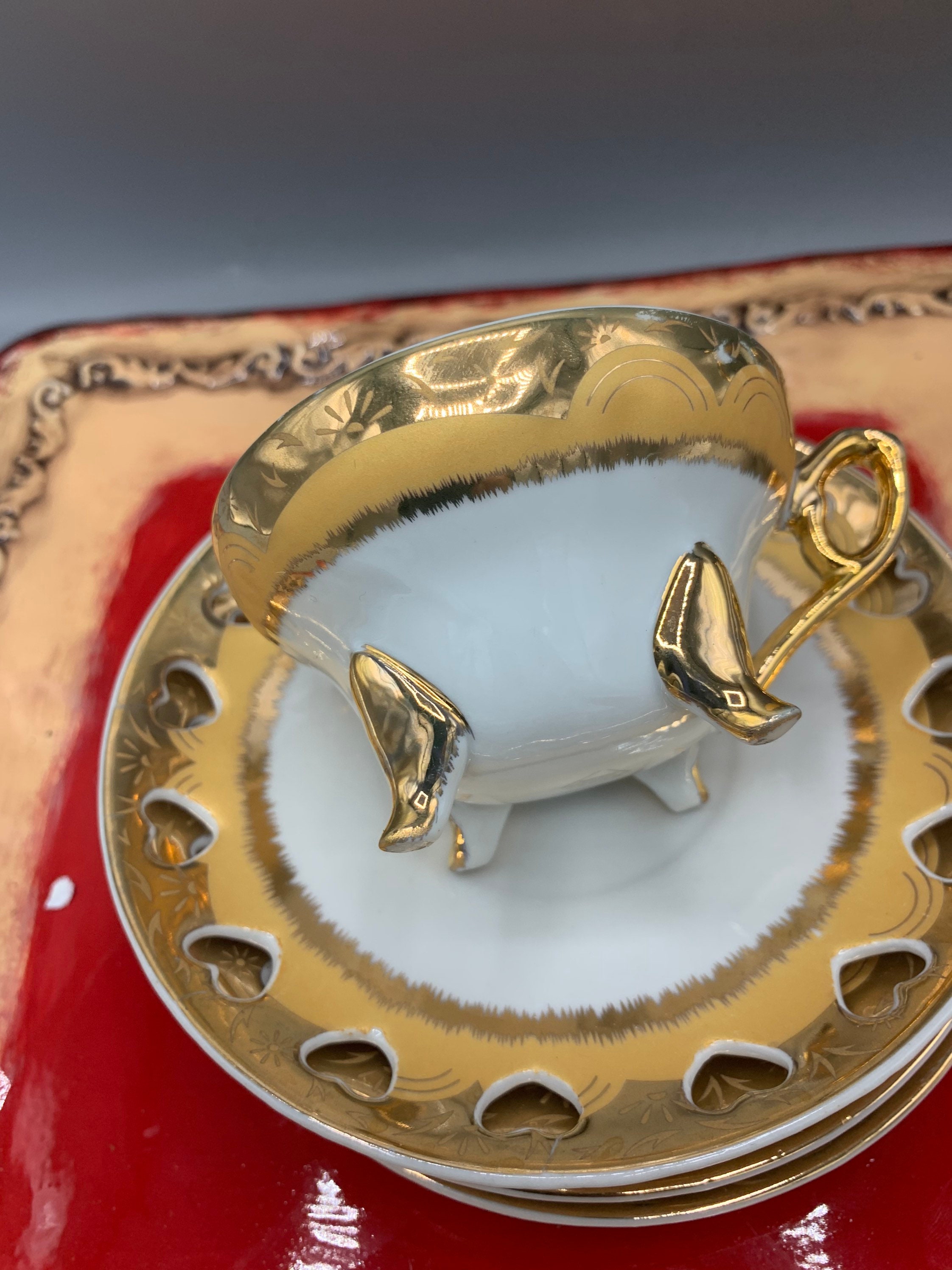 MGH Japan Gold Japanese Tea Set Etsy