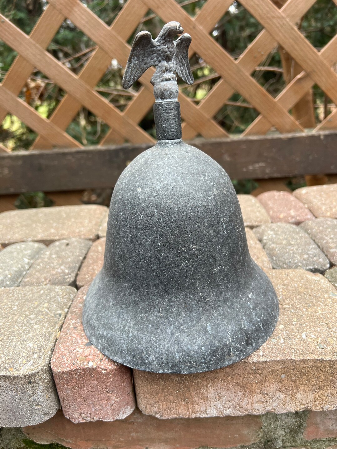 Vintage Cast Iron Bell /wall Mounted Bell/ Eagle Cast Iron Etsy
