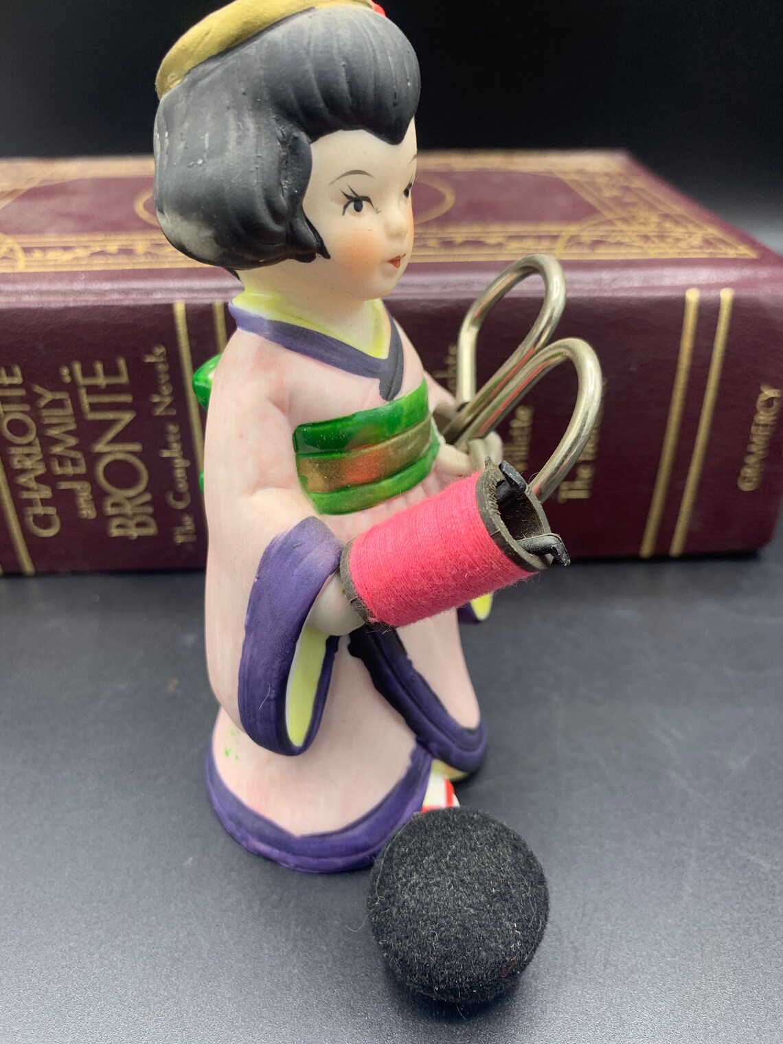 Antique German Half Doll Porcelain Half Doll Pincushion With Etsy