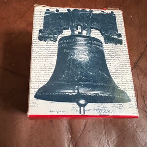 Vintage Liberty bell, a tiny authentic replica , new in box - Etsy