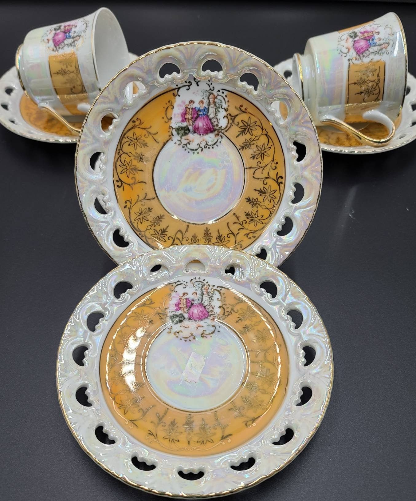 高品質 Japan MTK Love Story Tea Cups Vintage - Etsy Israel 趣味・スポーツ・実用