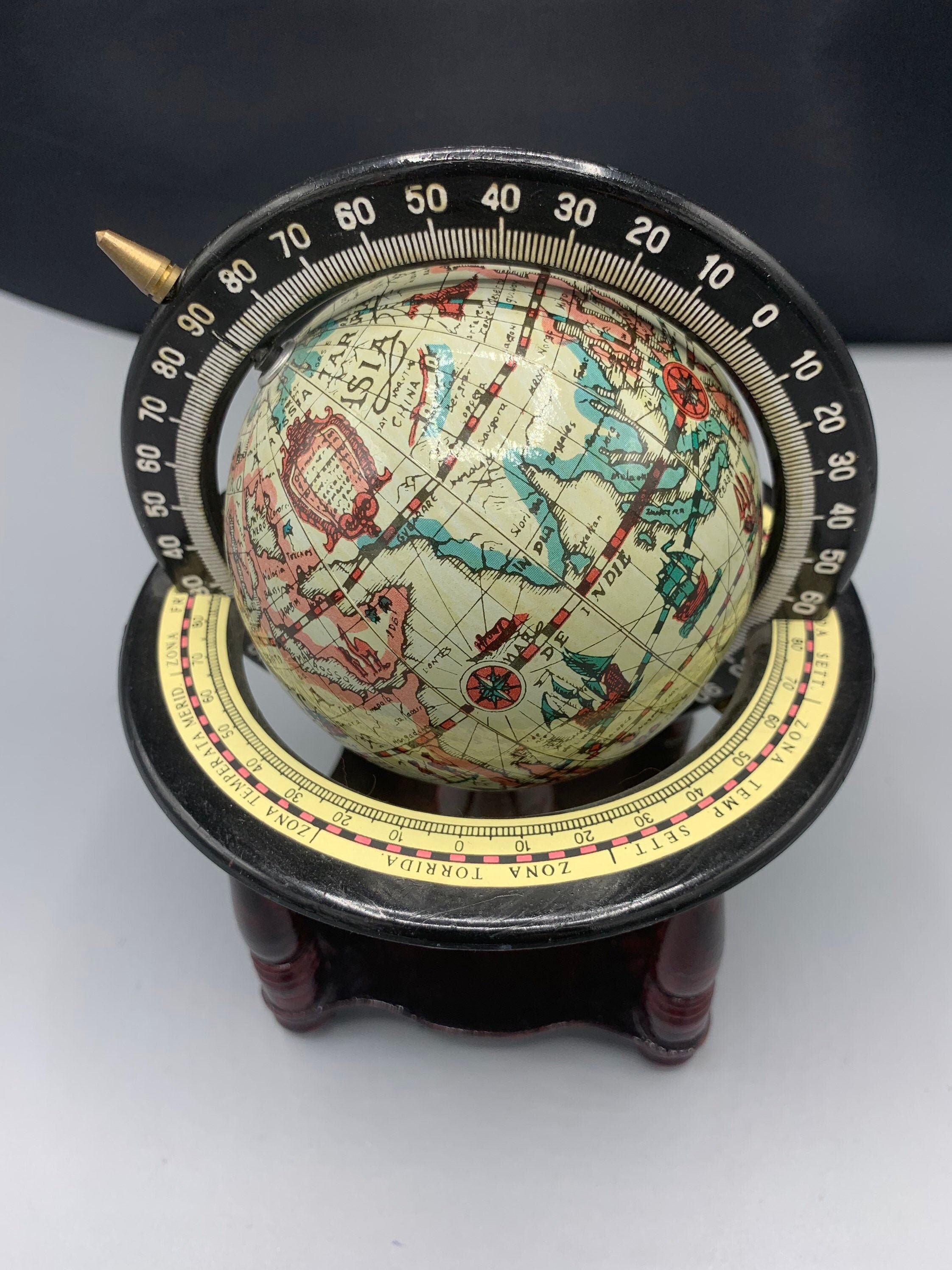 Small decorative world globe Etsy