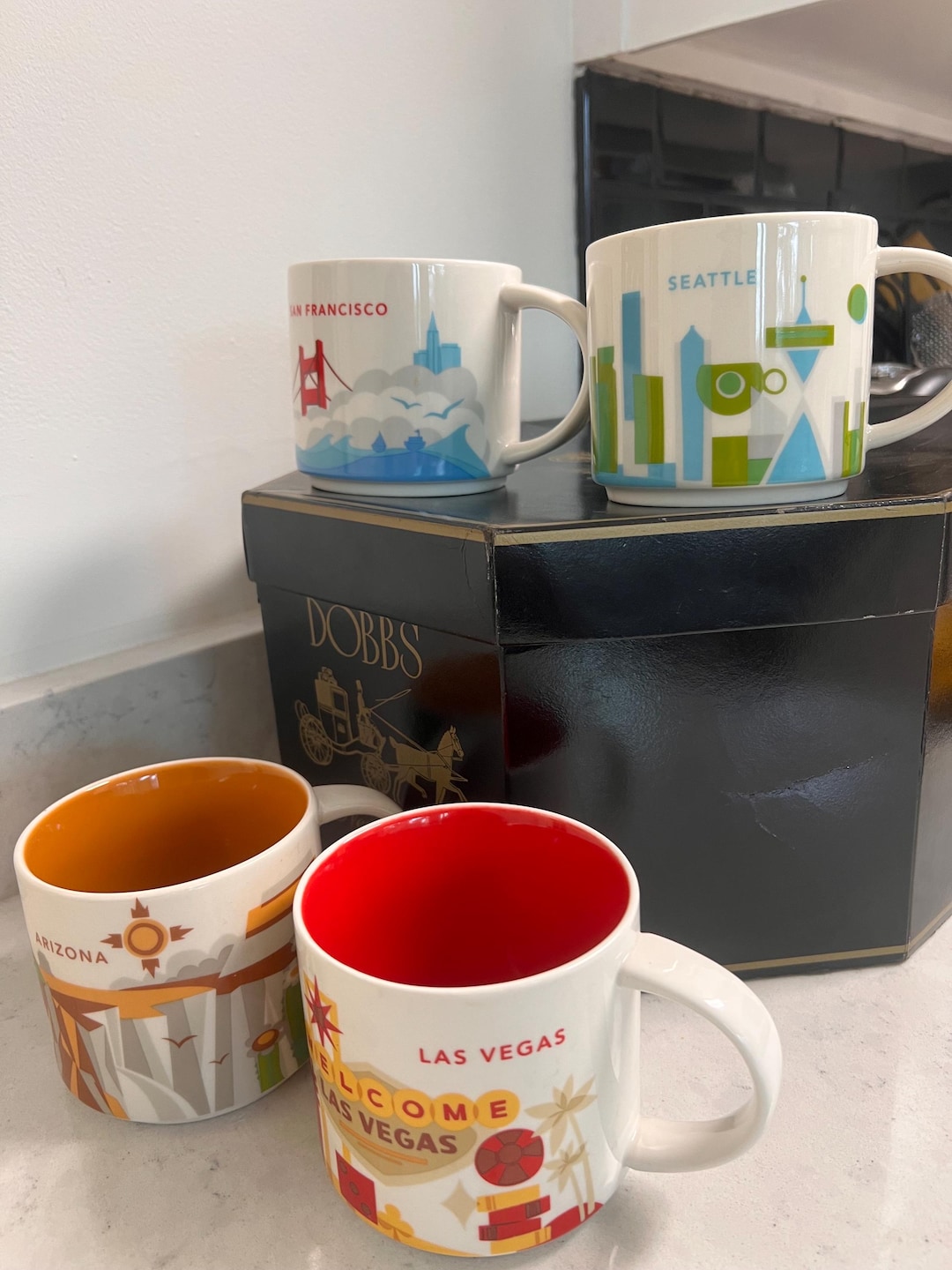 Starbucks You Are Here 14 Oz Mugs, State and City Starbucks Mugs