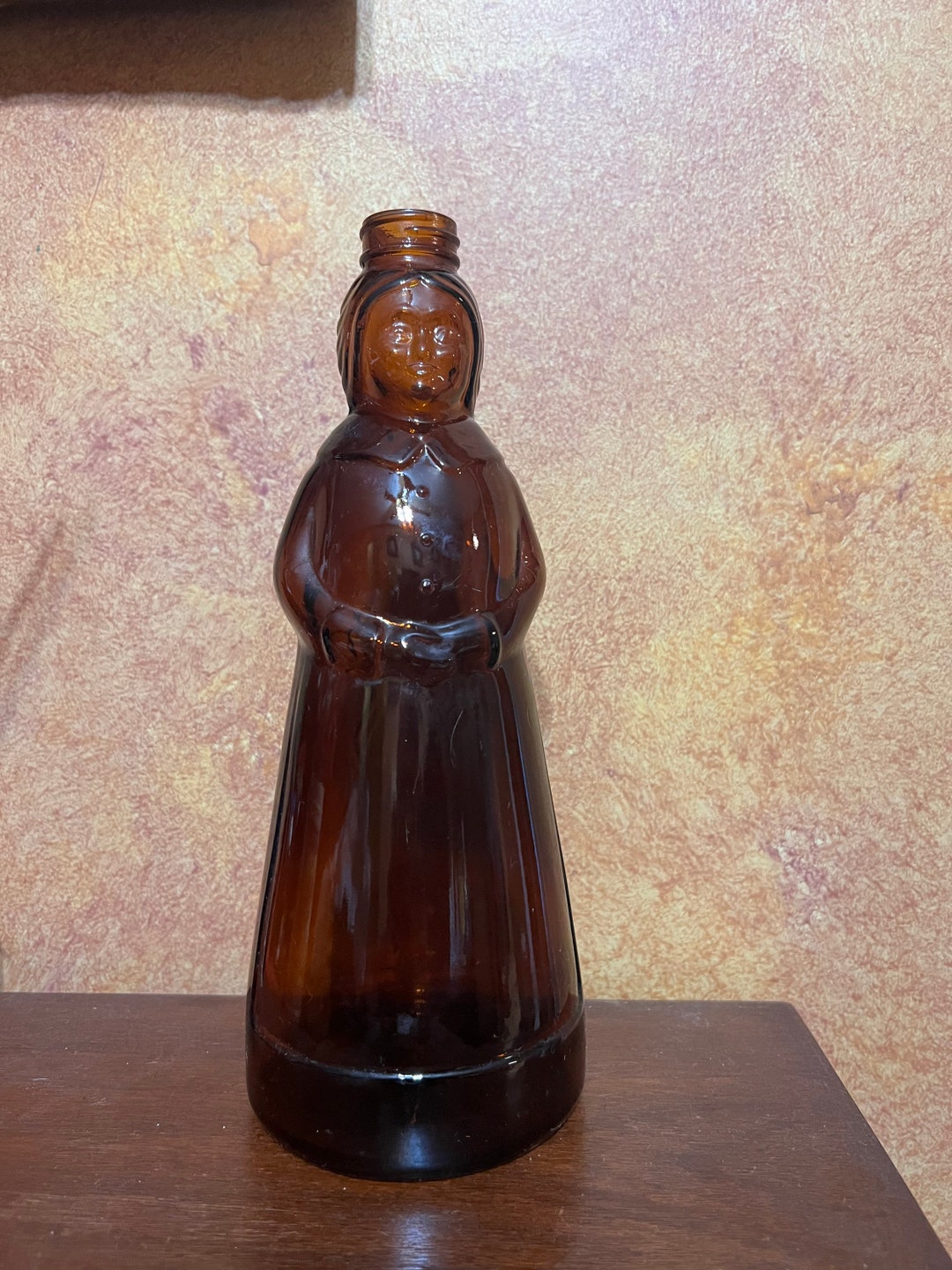 Vintage Mrs. Butterworth Syrup Bottle Mrs. Butterworth Amber Etsy