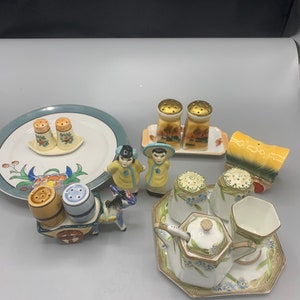 Vintage Japanese salt and pepper shakers