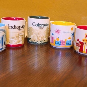 Starbucks you Are Here 14 Oz Mugs Assorted Rare Collection FREE Shipping -   Finland