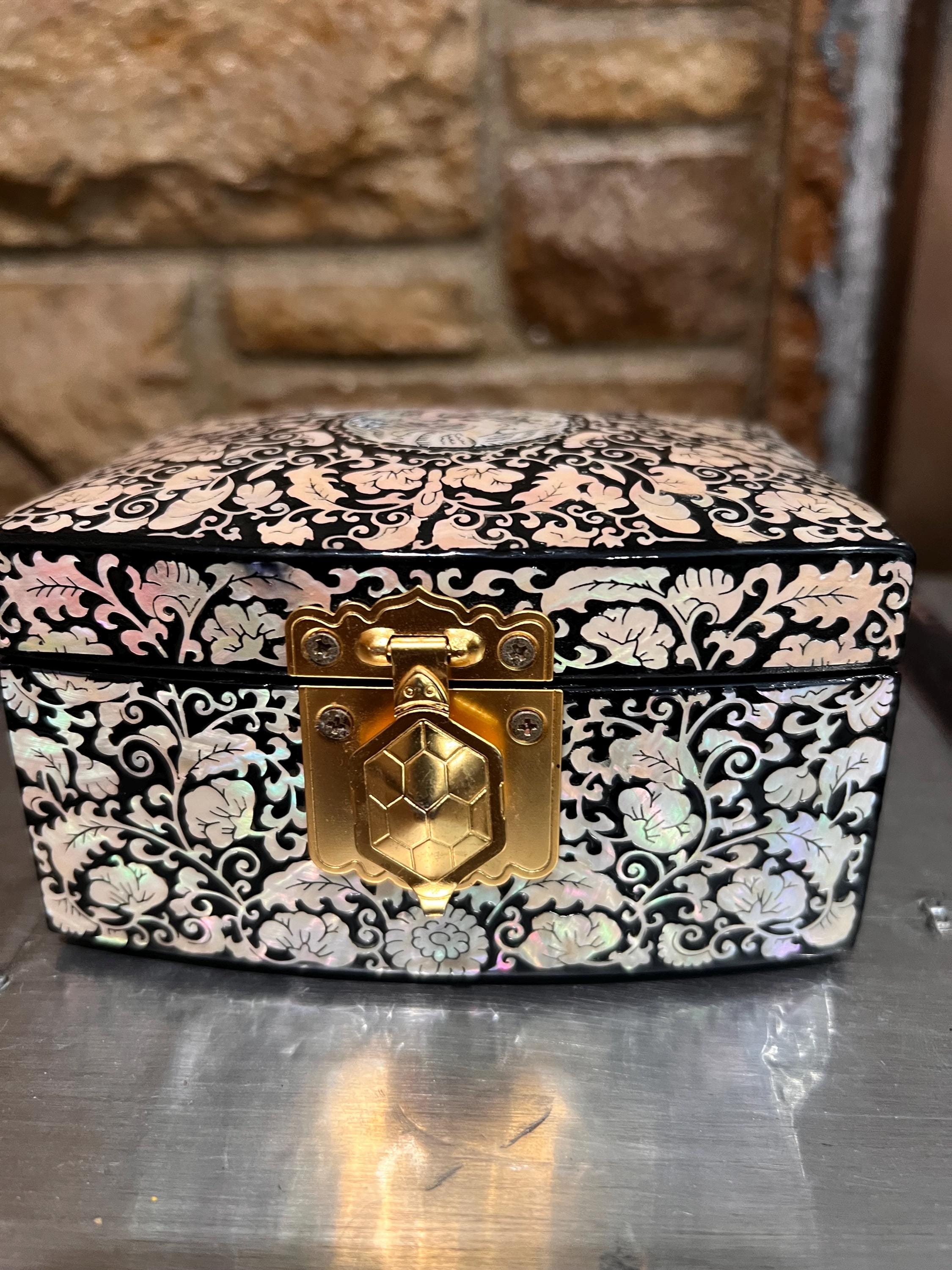 Lacquer Inlay Box - Etsy Lacquer Inlay Box - Etsy