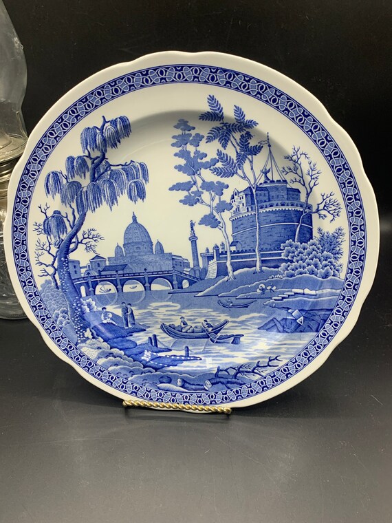 Spode Blue Collection Rome Plate Etsy