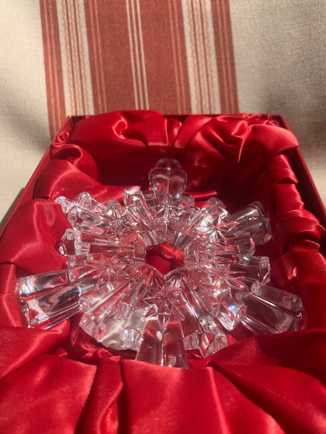 Waterford Crystal star Christmas ornament new in box Etsy