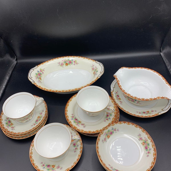 DIA 3 Diamond China Mid-century from occupied japan pattern