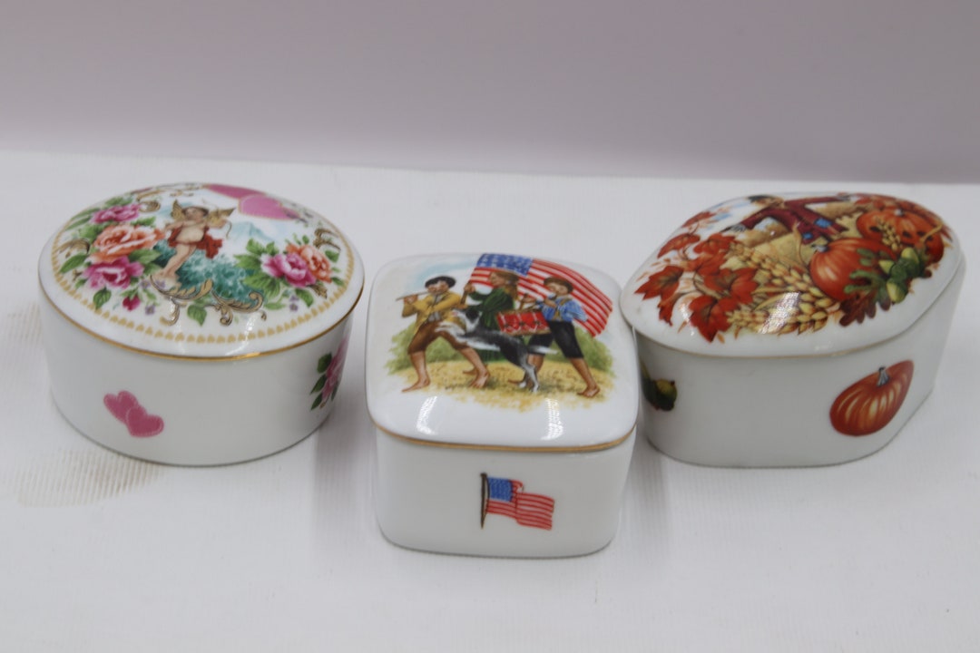 Yankee Doodle Music Boxes Royal Yarmouth Porcelain Etsy