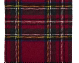 Prince of Scots Highland Tweeds Pure New Wool scarf / Throw ~ Royal Stewart