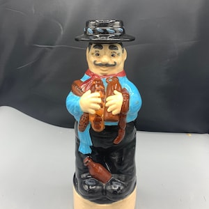 Ceramic wine decanter man with hat