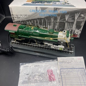 Vintage Crescent 1925 Locomotive Train Telephone Novelty Phone / 1997 image 5