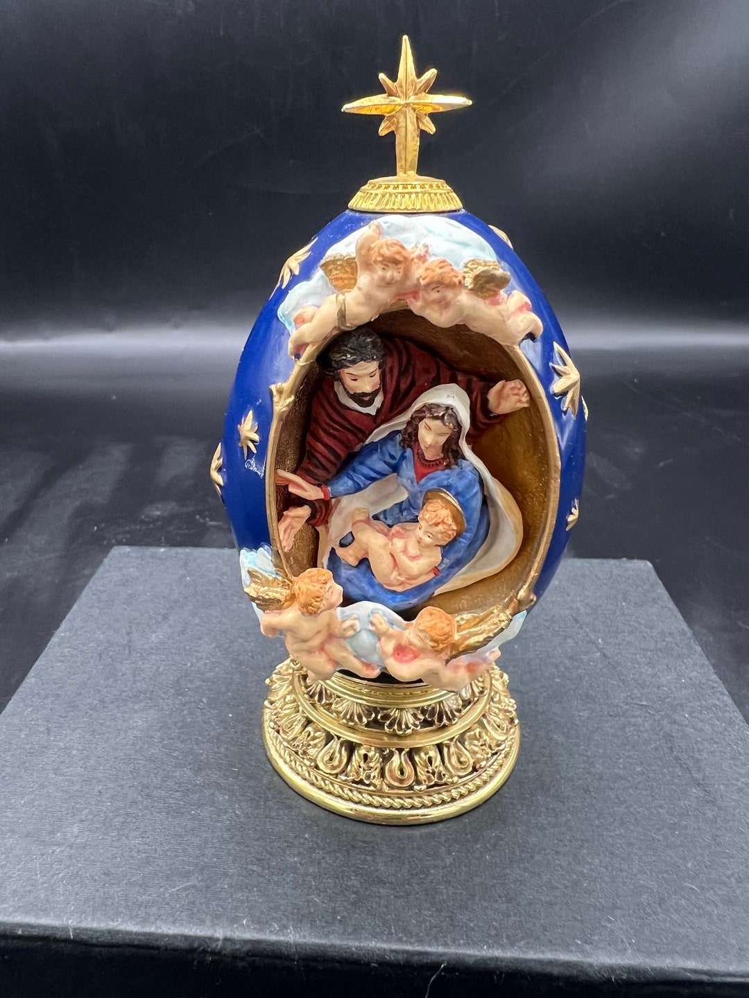 House of Faberge the Nativity Egg Numbered Collector Piece Etsy