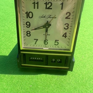 Vintage Seth Thomas Datemaker Clock #3159 with Original Box Tested Working