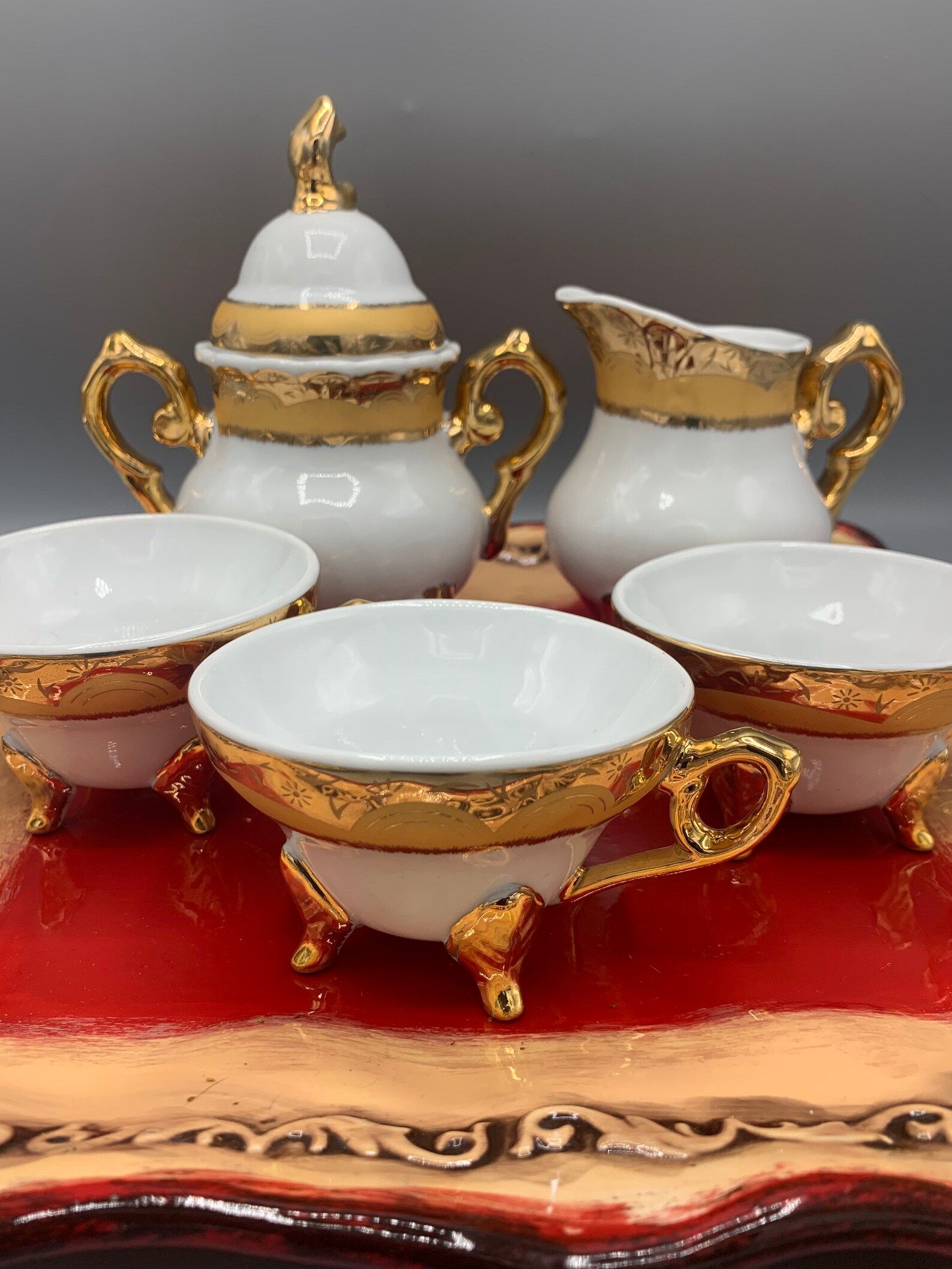 MGH Japan Gold Japanese Tea Set Etsy