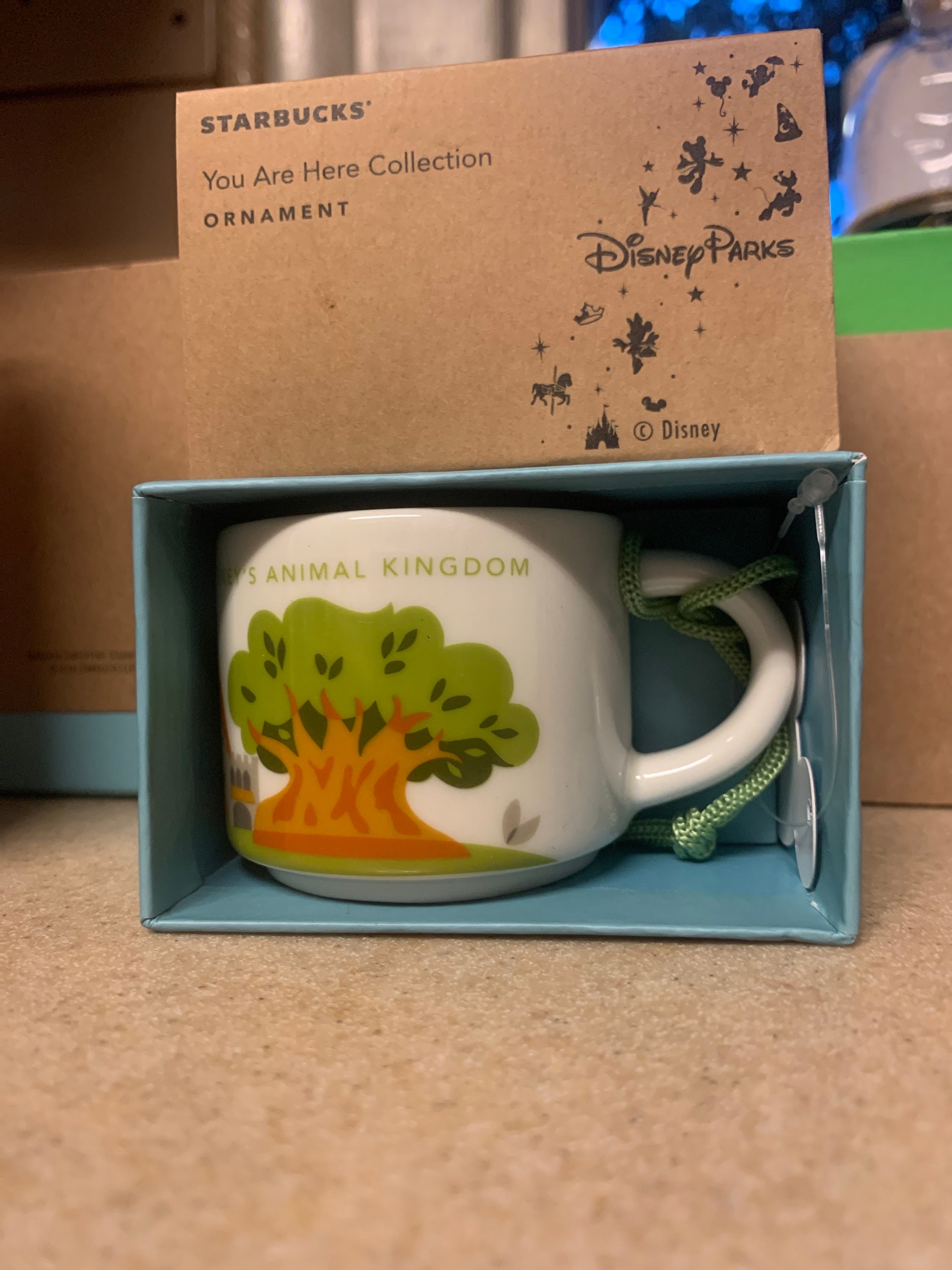 Disney Starbucks Cup Ornament - Disney Parks Happy Holidays Starbucks Ceramic Cup