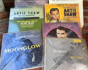 Artie Shaw vintage vinyl selection.
