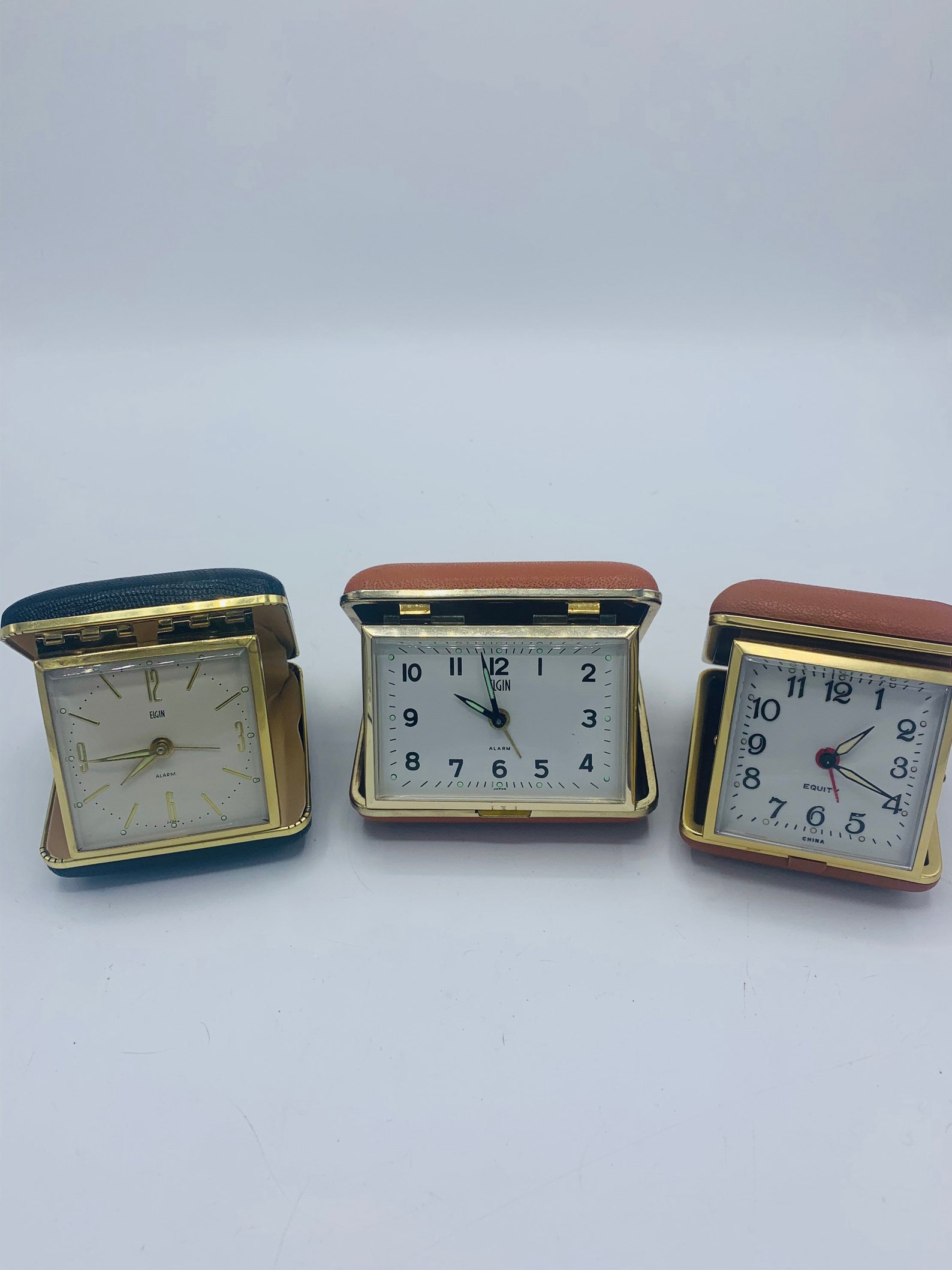 Equity Travel Alarm Clock White Dial Analog Manual Wind Etsy