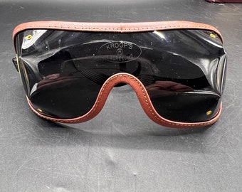 Vintage tinted Kroops Boogie Goggles Aviator Motorcycle Sky Diving Glasses Steampunk