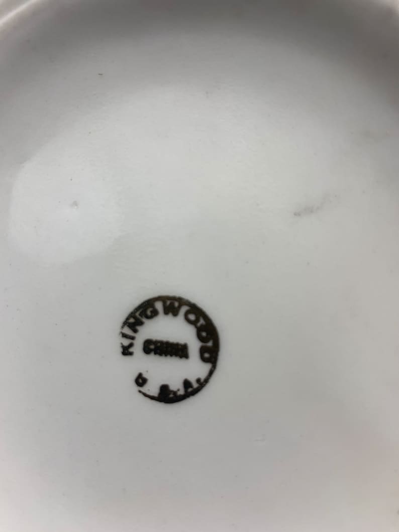 Kingwood China Vintage Victorian Teapot and Creamer Etsy