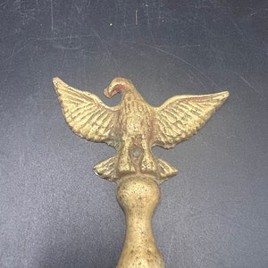 Vintage Solid Brass American Eagle Bottle Opener/ solid pewter? Opener