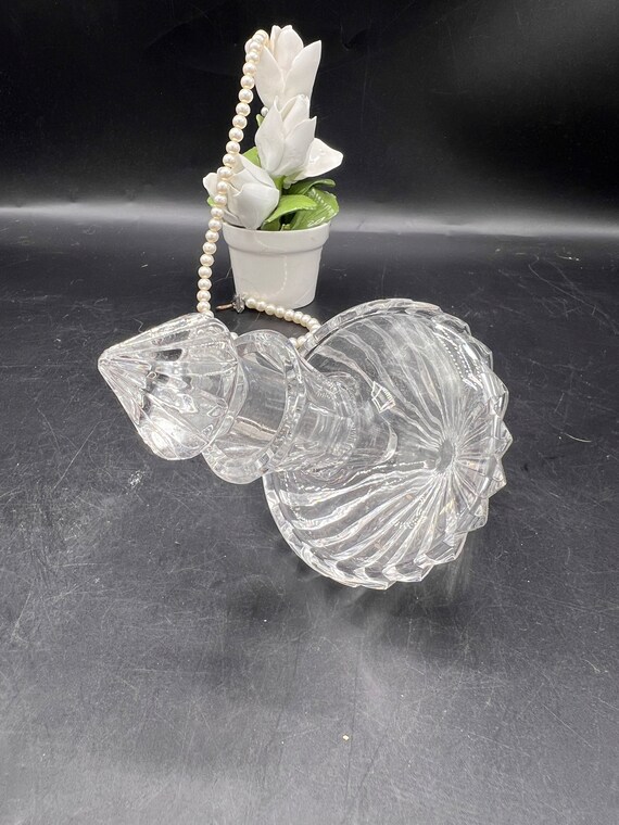 Vintage Stuart Crystal Linear Pattern Crystal Cut… - image 6