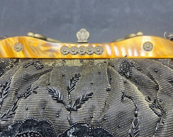 Vintage Beaded Bag by Agnès B /beaded Vintage Pochette/vintage